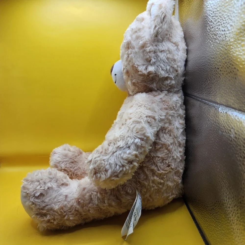 🧸 Build A Bear Happy Hugs Teddy Bear 2020 Stuffed Plush Animal 16" Beige Cream - Picture 2 of 8